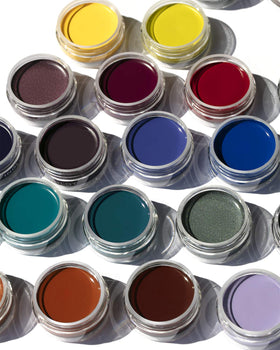 Inglot AMC gel inside a makeup kit lifestyle shot showing professional-ready performance
