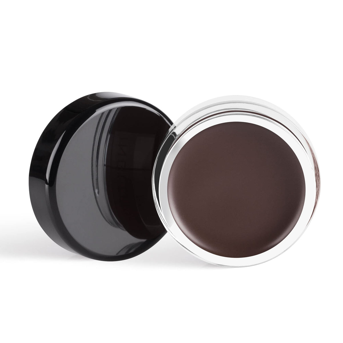 Inglot AMC open jar top view revealing dense pigment and easy brush access for professionals