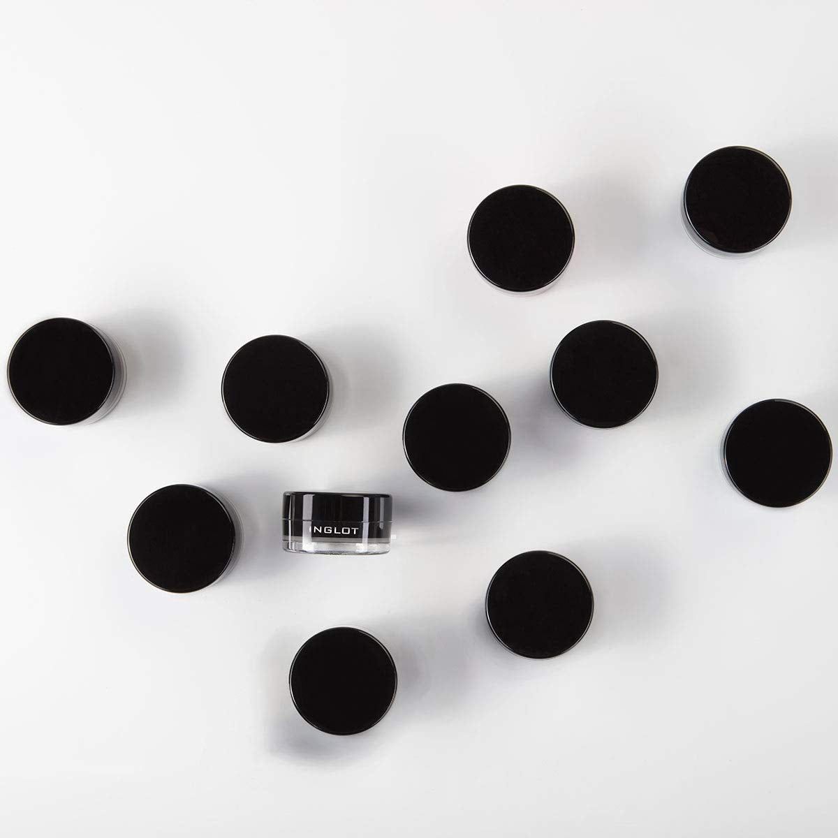 Inglot AMC gel eyeliner packaging label showing product name and vegan feature
