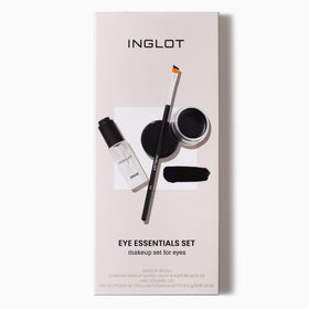 Inglot AMC Eyeliner Gel 77 close-up showing deep black pigment and precision