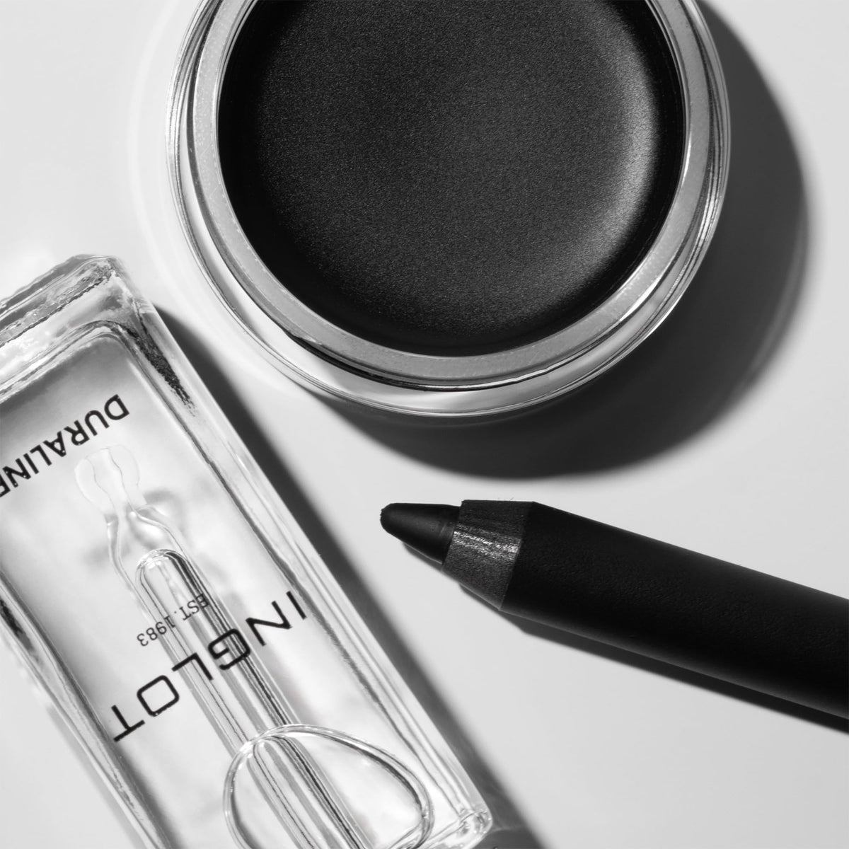 Inglot Duraline on a makeup station illustrating professional results at home