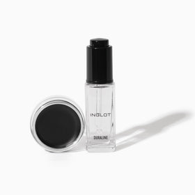 Inglot product used on model showing long-lasting eye definition