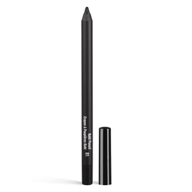 Inglot kohl pencil swatch stroke showing creamy black pigment