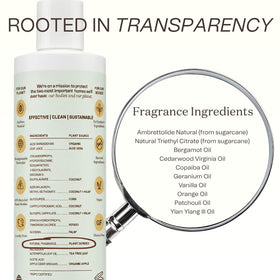 Ingreendients bottle staged in a bathroom setting suggesting daily routine compatibility