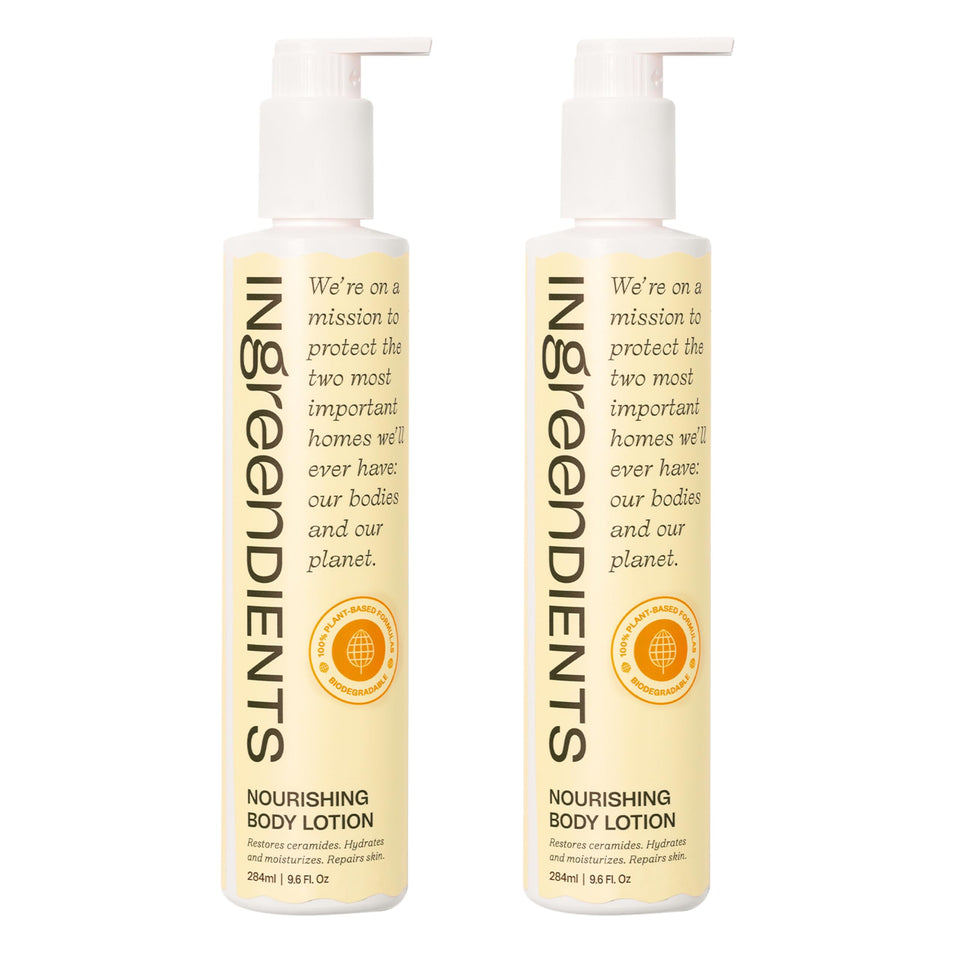 Ingreendients front packaging showing clean bottle and label benefit