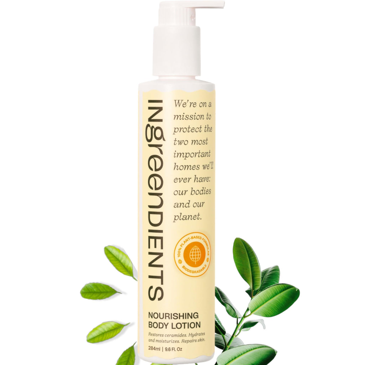 Ingreendients front packaging bottle showing clean formula benefits