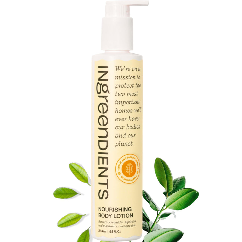 Ingreendients front packaging bottle showing clean formula benefits