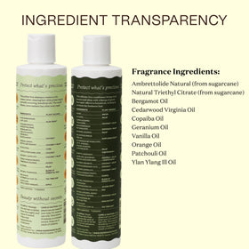 Ingreendients bottle in hand for size comparison and travel-friendly convenience benefit