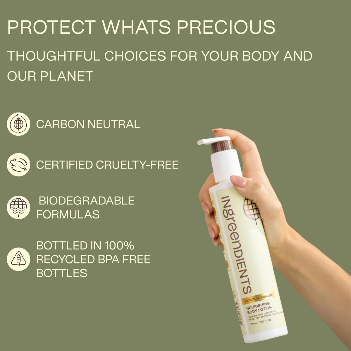 Ingreendients two bottles size comparison offering value and sharing benefit