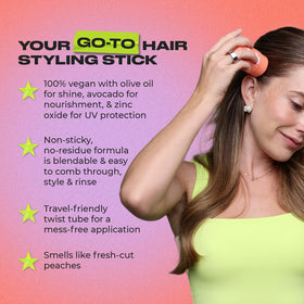 INH sleek stick texture close-up highlighting smooth wax formula benefits