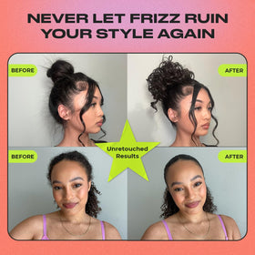 INH sleek stick applied to hairline edges to tame flyaways and frizz