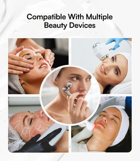 INIA gel applied to face demonstrating device glide and comfort