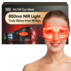 INIA eye mask front view showing compact design and targeted coverage benefits