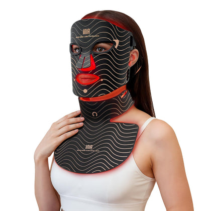 INIA front view face mask showing ergonomic fit and full coverage for efficient sessions