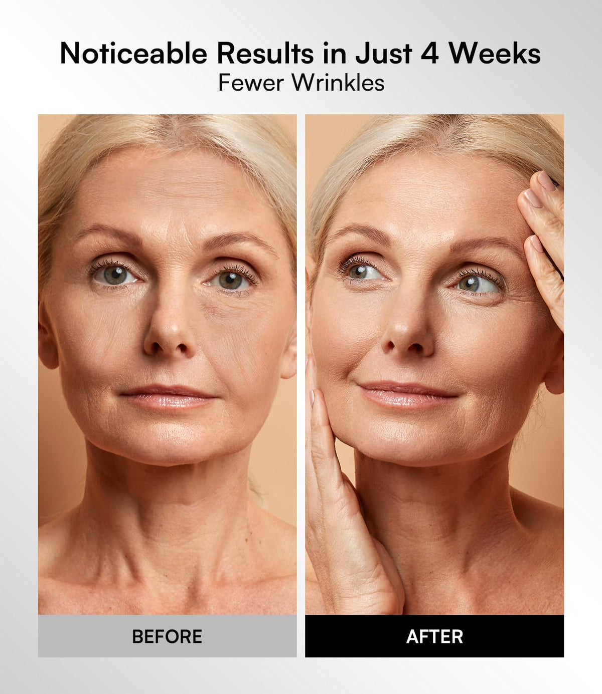 INIA mask on model relaxing demonstrating hands-free home treatment