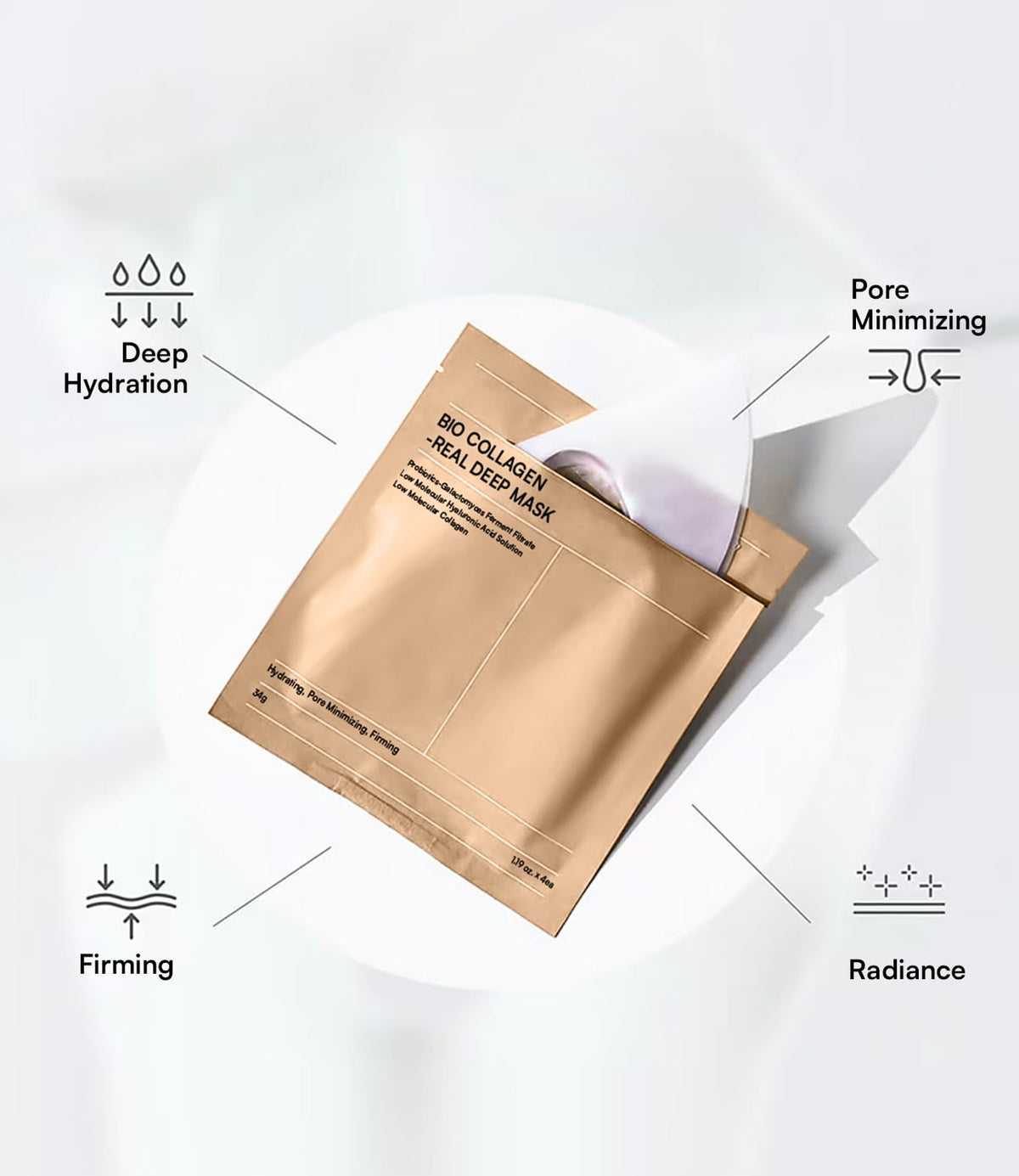 INIA mask held in hand for scale to convey generous serum volume