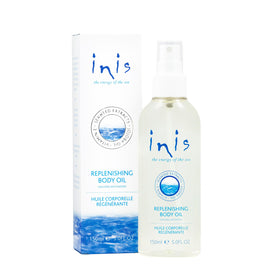 Inis front packaging showing bottle and logo, highlighting easy application