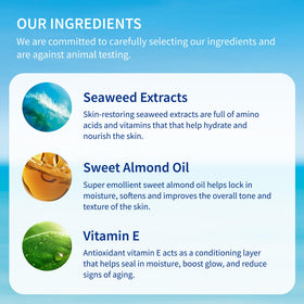 Inis oil texture on skin showing lightweight finish and non-greasy feel
