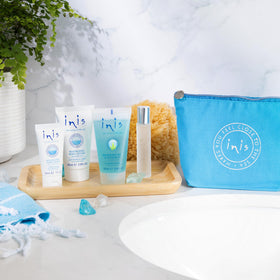 Inis the Energy of the Sea travel cologne spray close-up for quick refreshes