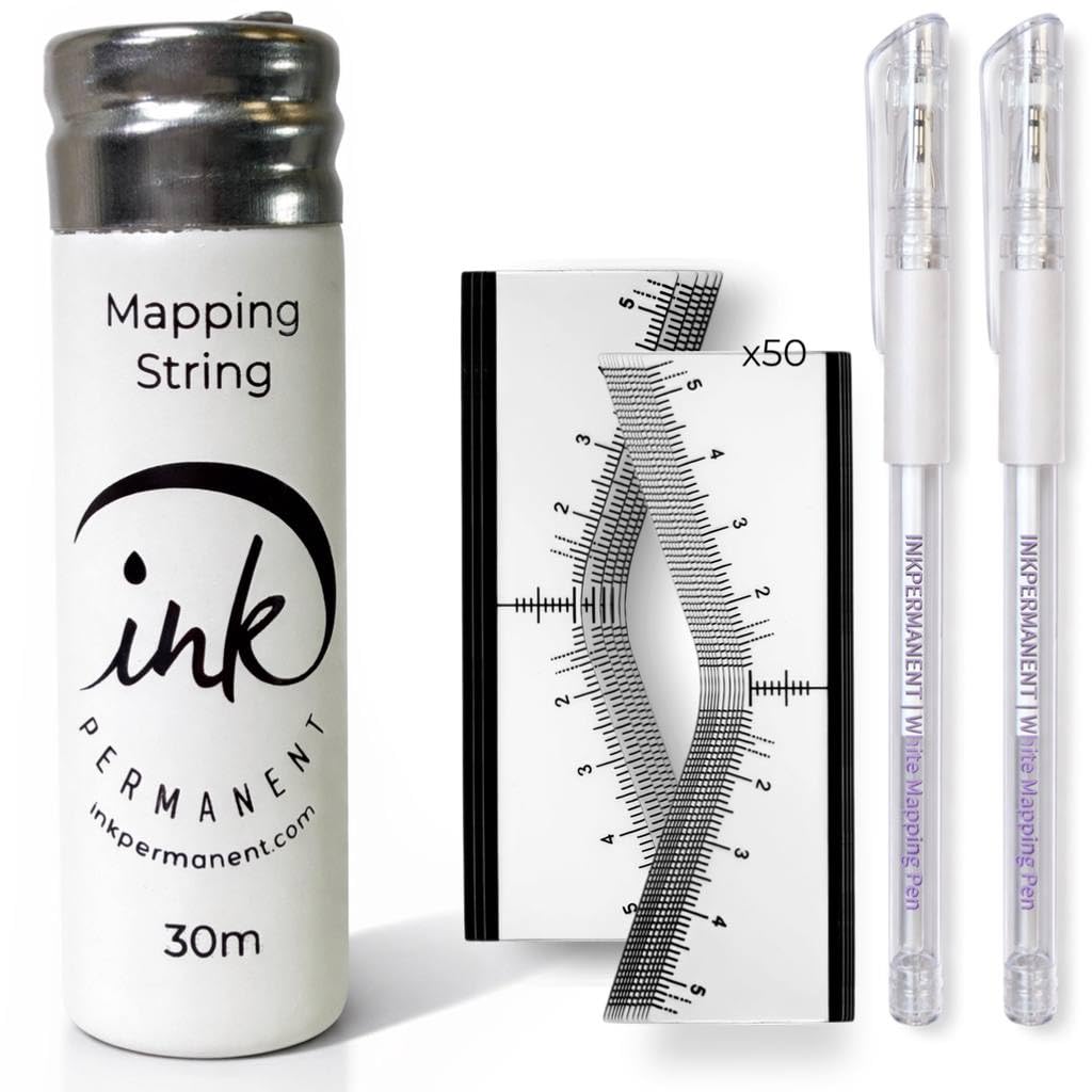Ink Permanent front packaging showing full brow mapping kit for organized use
