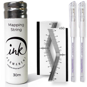 Ink Permanent front packaging showing full brow mapping kit for organized use