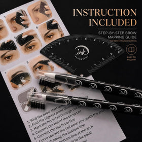 Ink Permanent detail of white peeling pencils with visible clean tip demonstrating hygienic advantage