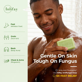 Inlifay close-up lather texture highlighting gentle moisturizing action