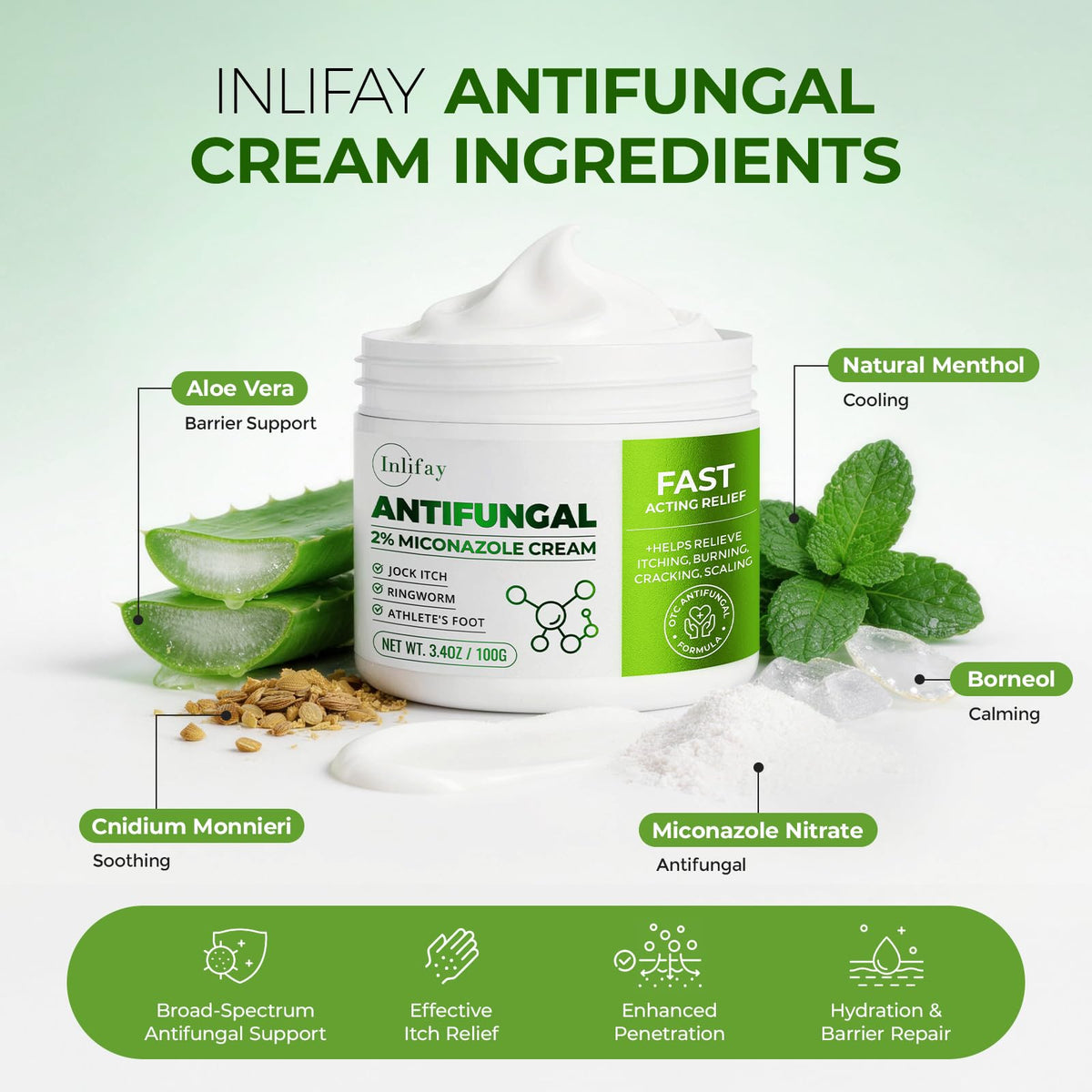 Inlifay applied in shower on skin showing post-workout clean and refresh