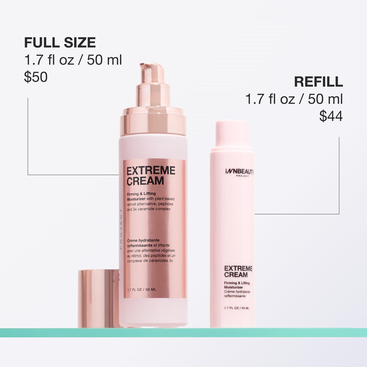 Innbeauty Project Extreme Cream label detail showing active ingredients and formulation