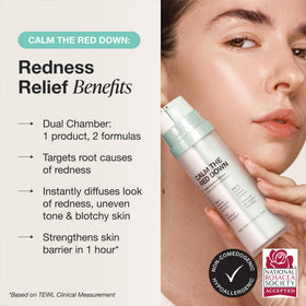 Innbeauty Project application demo on forehead showing immediate redness evening