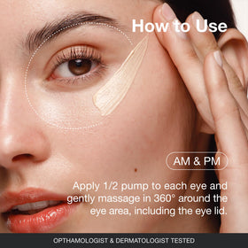 Innbeauty Project before and after under-eye improvement demonstrating brighter tone