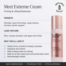 Innbeauty Project cream texture swipe showing whipped reverse-emulsion for quick absorption benefit: non-greasy hydration