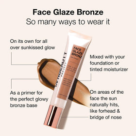 Innbeauty Project texture swipe of bronze gel-cream showing smooth blendable finish