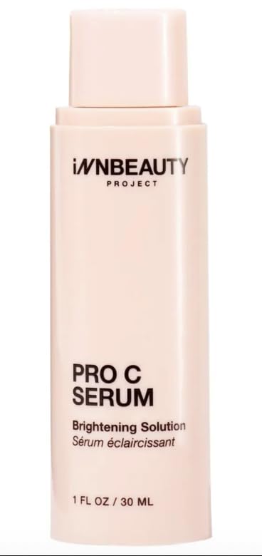 Innbeauty Project Pro C Serum front packaging showing compact refill and brightening benefit