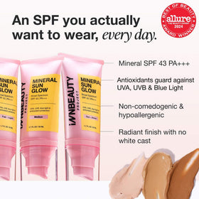 Innbeauty Project creamy sunscreen texture close-up demonstrating hydrating finish