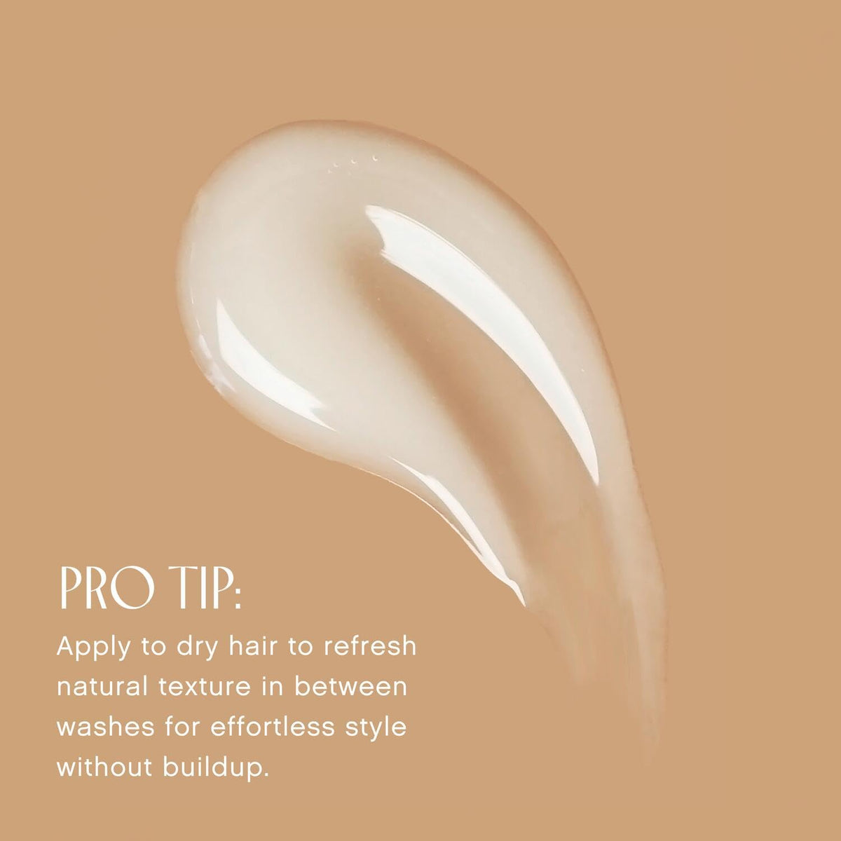 INNERSENSE application on damp hair showing natural texture enhancement benefit