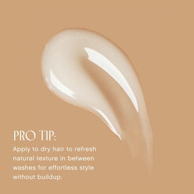 INNERSENSE application on damp hair showing natural texture enhancement benefit