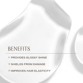 INNERSENSE being smoothed through dry hair to add shine and tame frizz