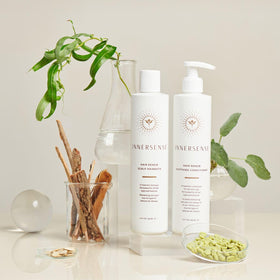 INNERSENSE willowbark close-up ingredient highlighting soothing scalp support