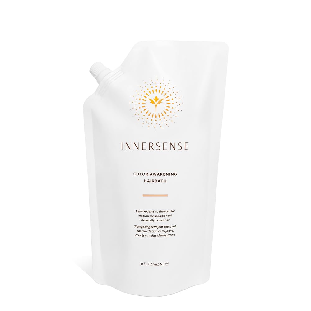 INNERSENSE 32oz refill pouch front view showing label and eco-save benefit