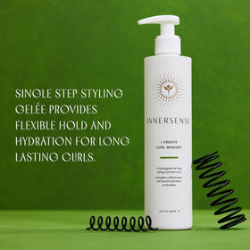 INNERSENSE duo on model with defined curls showing enhanced shape and bounce