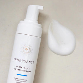 INNERSENSE foam dispensed on hand demonstrating lightweight lift and manageability