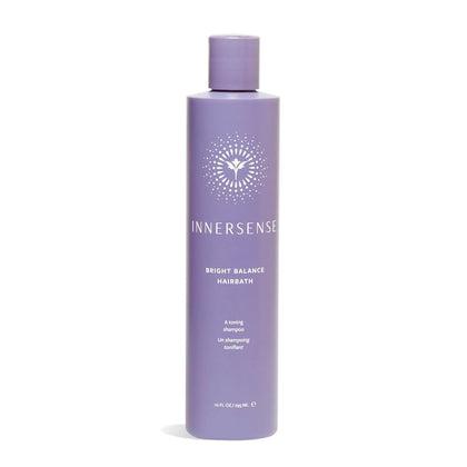 INNERSENSE front bottle showing label and purple shampoo benefits