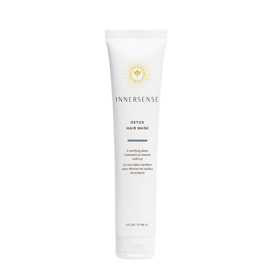 INNERSENSE front jar showing detox mask packaging and clear branding benefits
