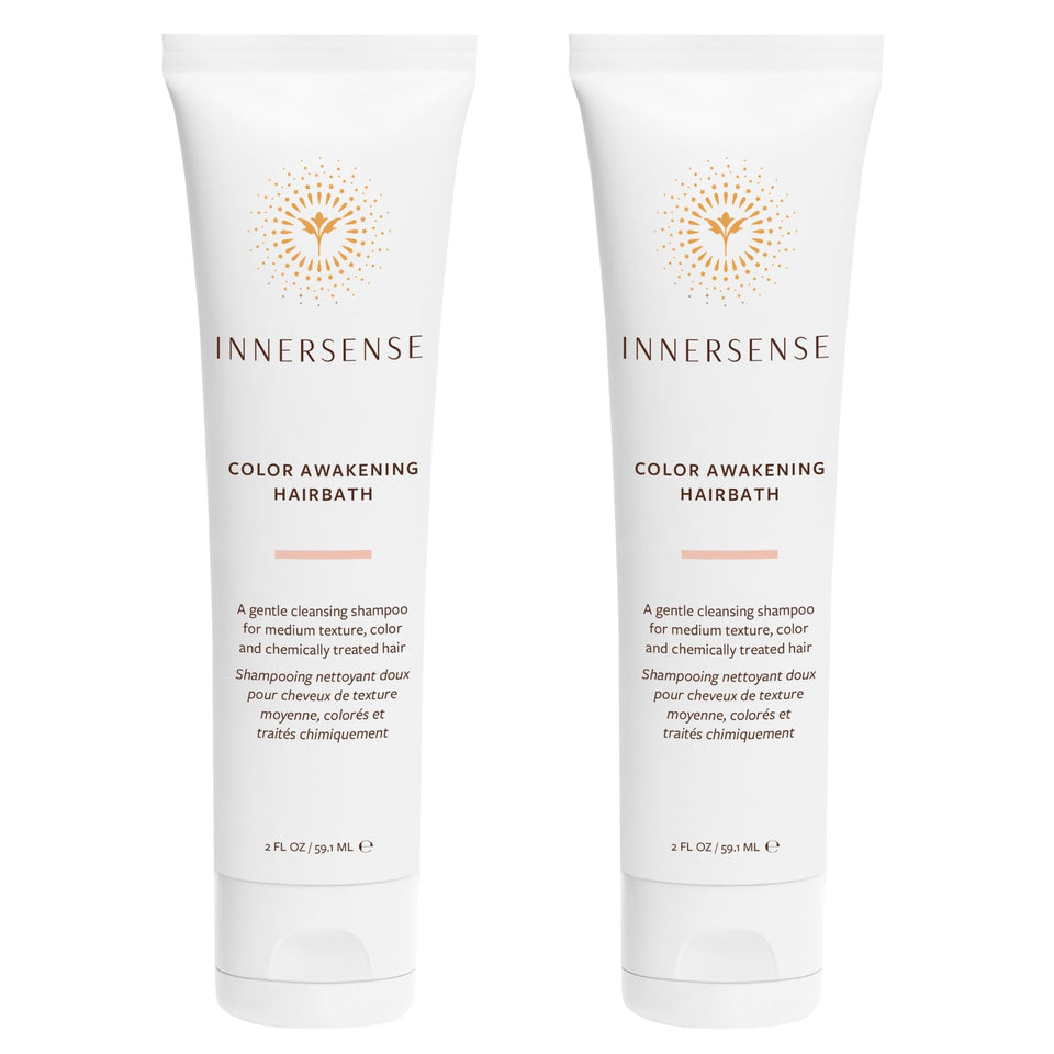 INNERSENSE front packaging showing two travel-size bottles and product branding benefit travel convenience