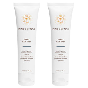 INNERSENSE front packaging showing detox mask jars and clean branding benefits
