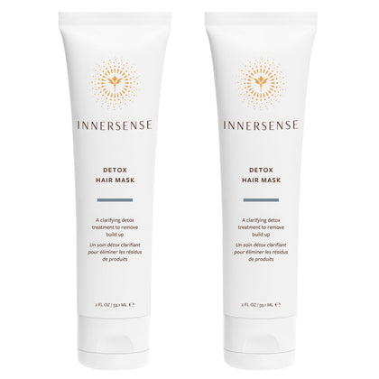 INNERSENSE front packaging showing detox mask jars and clean branding benefits