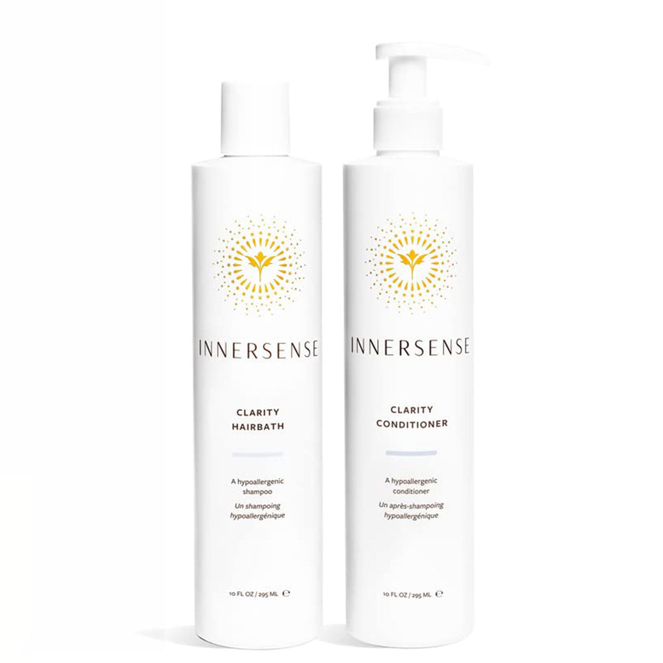 INNERSENSE front packaging duo showing bottles and clean design benefit: clear presentation
