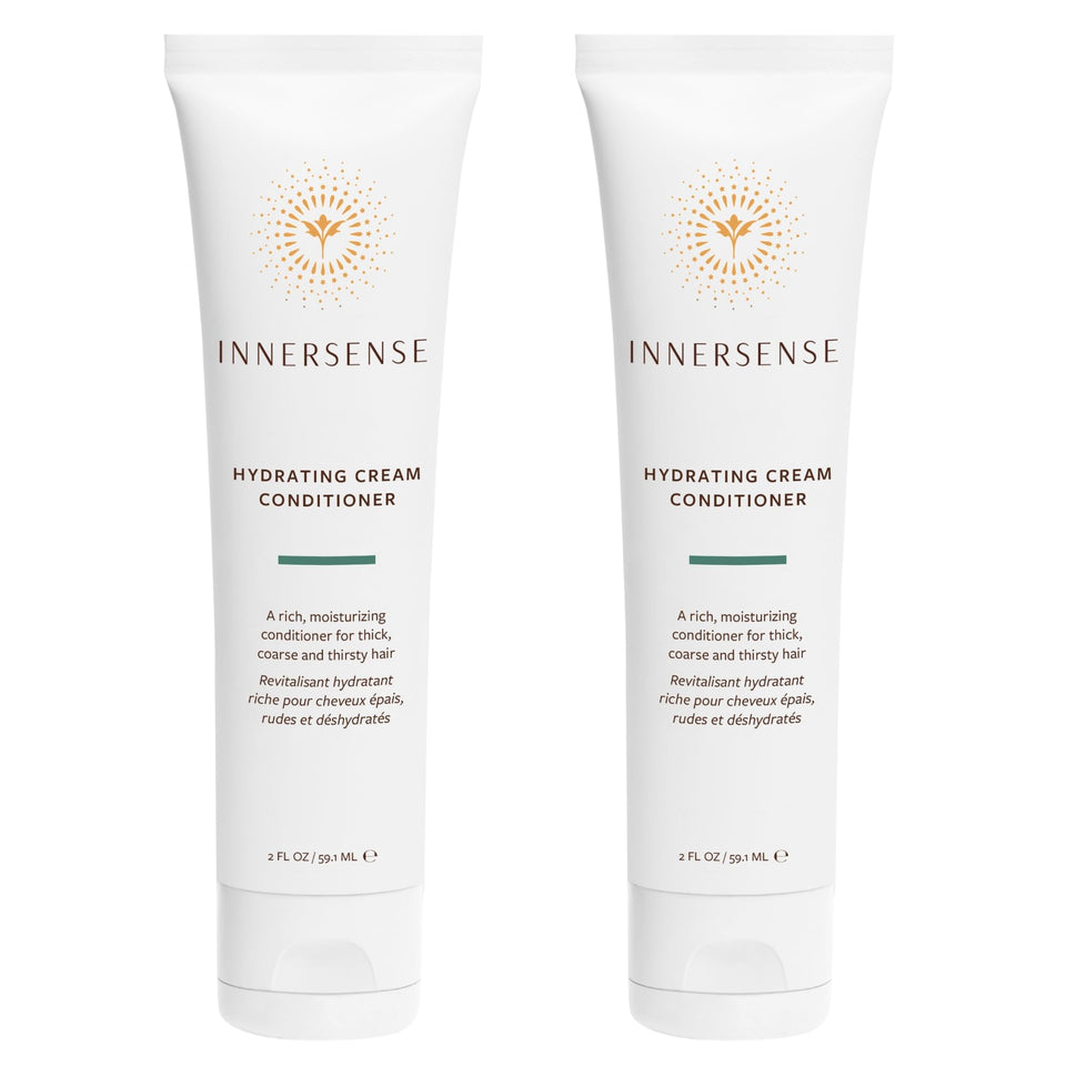 INNERSENSE front packaging showing hydrating cream conditioner for travel convenience