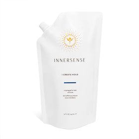 INNERSENSE refill pouch front view showing label and capacity, supports sustainable refill